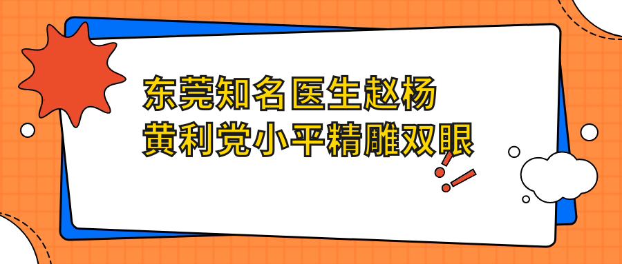 东莞有名医生赵杨黄利党小平微雕双眼皮与隆胸技术测评，口碑较好