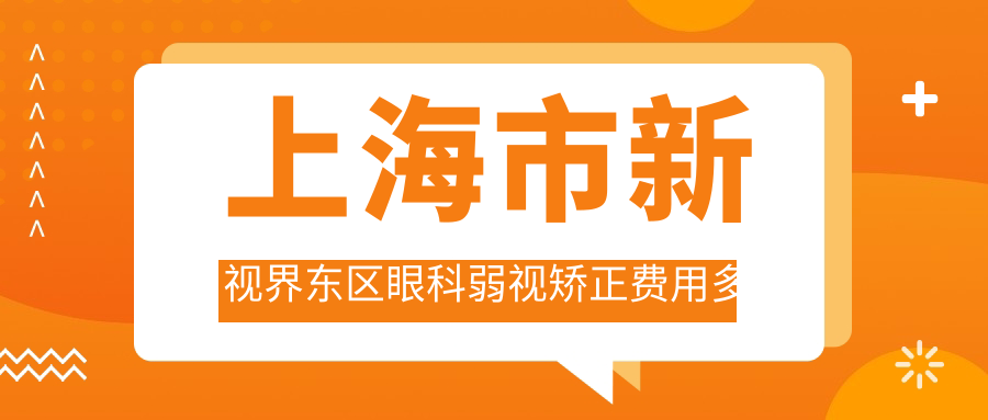 上海市新视界东区眼科弱视矫正费用多少？斜视手术8K+ 近视激光1.2W+ 高度近视ICL植入2.5W+